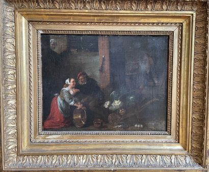 
Ecole flamande du XVIIème siècle

Scène...