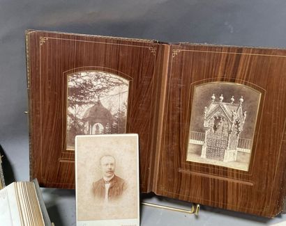 Lot d'albums photographiques anciens