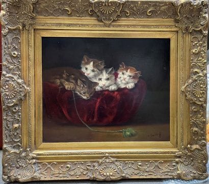 T. VAN CLEEF (XXème siècle)

Panier de chatons...