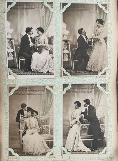 Lot d'albums photos anciens 

et petite collection...