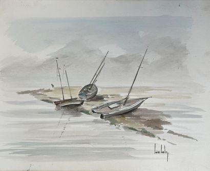 Ecole XX°siècle, 7 oeuvres du même artiste

-Plage...