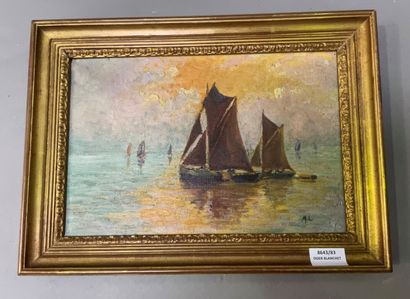 Ecole moderne 

Bateau de pêche au coucher...