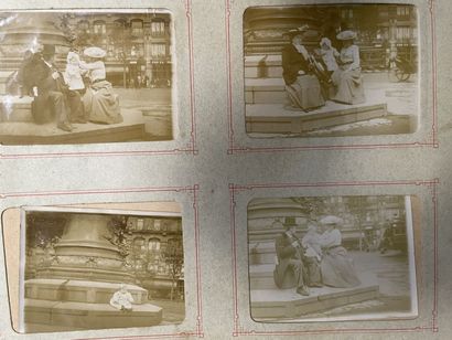 Lot d'albums photos anciens 

et petite collection...