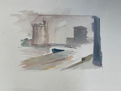 Ecole XX°siècle, 7 oeuvres du même artiste

-Plage...