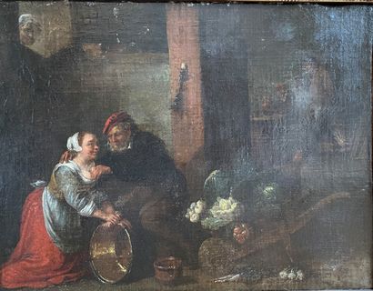 
Ecole flamande du XVIIème siècle

Scène...