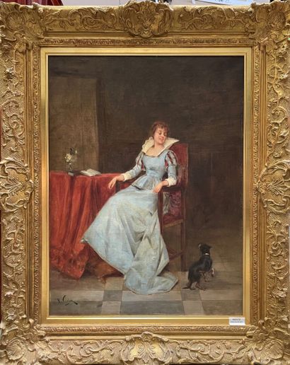 Paul VOGLER (1852-1904)

Jeune femme au chien...