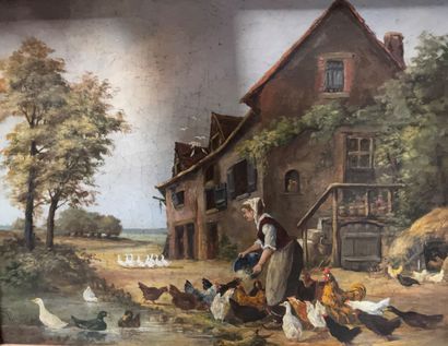Ecole Française du XIXème siècle 

Scène...