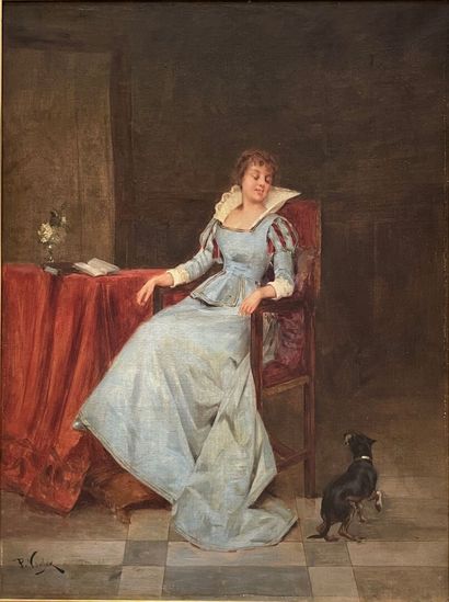 Paul VOGLER (1852-1904)

Jeune femme au chien...