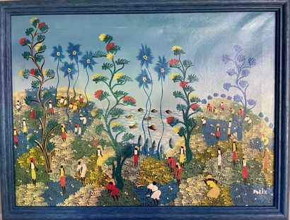 Lot de tableaux de l'Ecole haïtienne con...