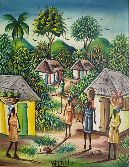 Lot de tableaux de l'Ecole haïtienne con...