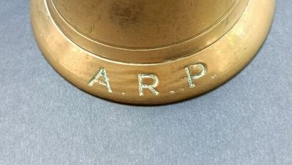 Bronze Air Raid Precautions (ARP) bell.
British...