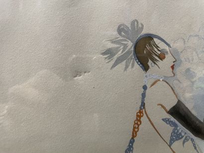 Etude de modiste, entourage de ERTE : 
Les...