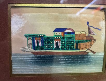 Set of twelve Chinese gouache paintings on...