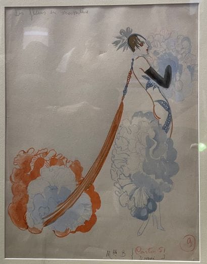Etude de modiste, entourage de ERTE : 
Les...