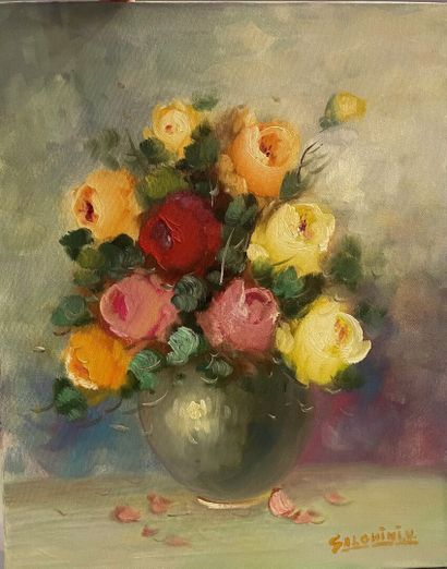 Lot de tableaux, aquarelle, lithographie...