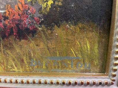 Lot de tableaux, aquarelle, lithographie...