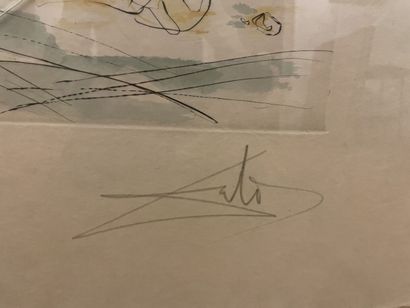 Salvador DALI (1904-1989) 
Adam et Eve 
Eau-forte...