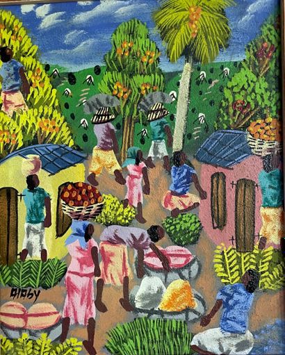 Lot de tableaux de l'Ecole haïtienne con...
