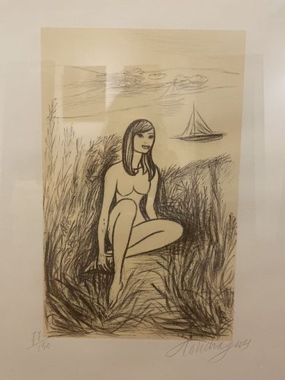 Louis TOUCHAGUES (1893-1974)
Nu au bateau
Estampe...