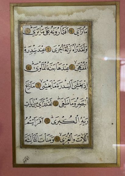 Lot of Persian miniatures and manuscript...