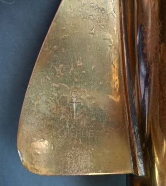 Brass loch fish. 
England, early 20th century.
L:...