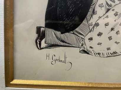 Henry GERBAULT (1863-1930) 

Embrassade 

Dessin...