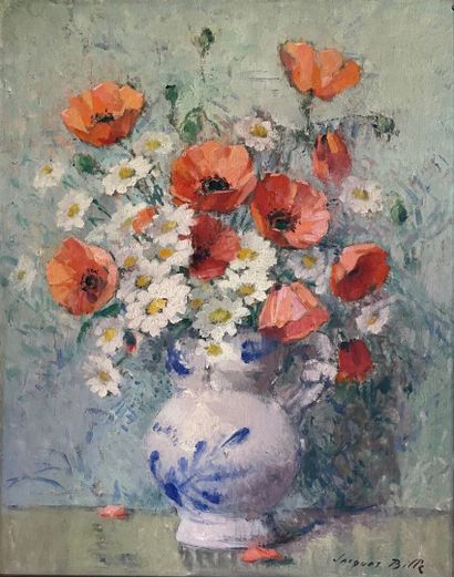 Jacques BILLE (1880-c.1943)
Pichet de coquelicots...