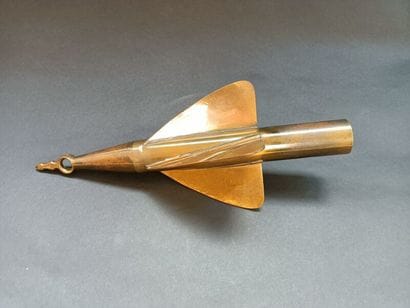 Brass loch fish. 
England, early 20th century.
L:...