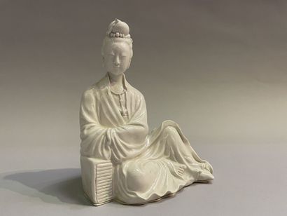 Seated guanyin in porcelain.
China, early...