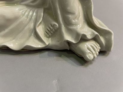 Seated guanyin in porcelain.
China, early...