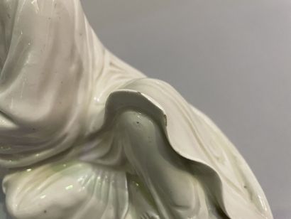 Seated guanyin in porcelain.
China, early...