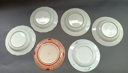 Set of porcelain plates and soup plates....