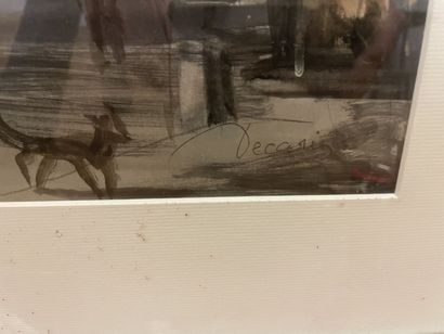 Albert DECARIS (1901 - 1988)
Rue animée sous...