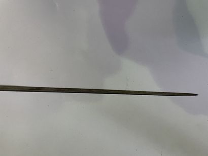 Court sword, the handle in gilded brass carved...