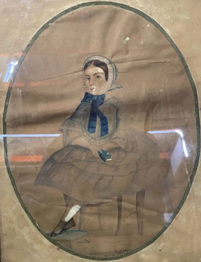 Lot de tableau, gravures, dessin. 
On joint:...
