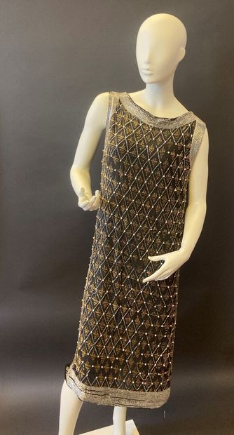 Robe du soir, vers 1925, robe droite sans...