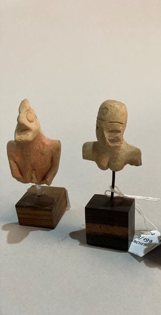 Ensemble d'éléments archéologique en terre...