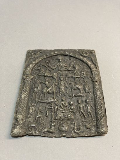 Quatre reliefs dans le goût du Gandhara en...