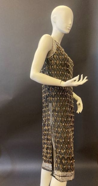Robe du soir, vers 1925, robe droite sans...