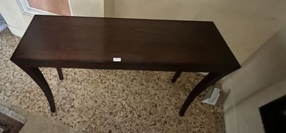 Wooden console.