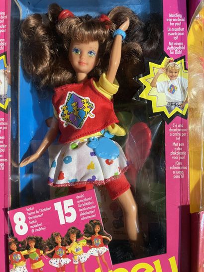 Set of six Mattel Barbie dolls: five Skipper...