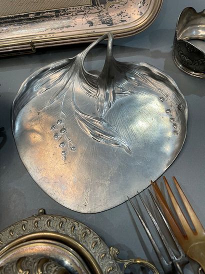 Lot of silver plated metal: part of a coffee...