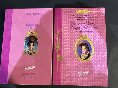Two Mattel Barbie dolls, models from the...