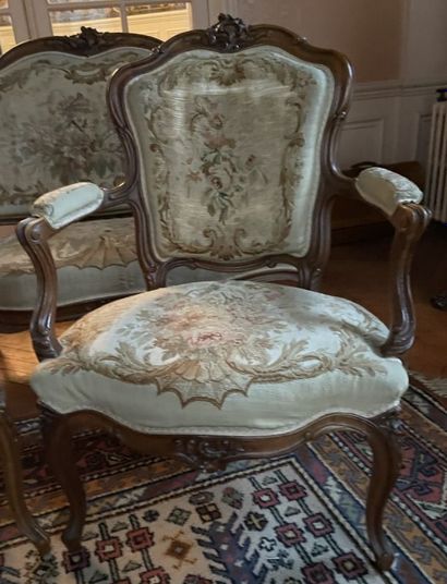 Furniture of living room out of moulded and...