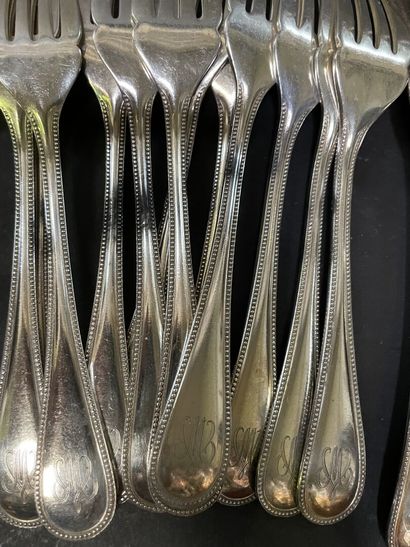 CHRISTOFLE
Part of a silver-plated menagere...