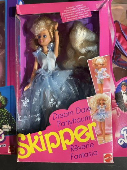Set of four Mattel Barbie dolls from the...