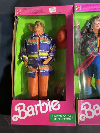 Four Mattel Barbie dolls from the United...