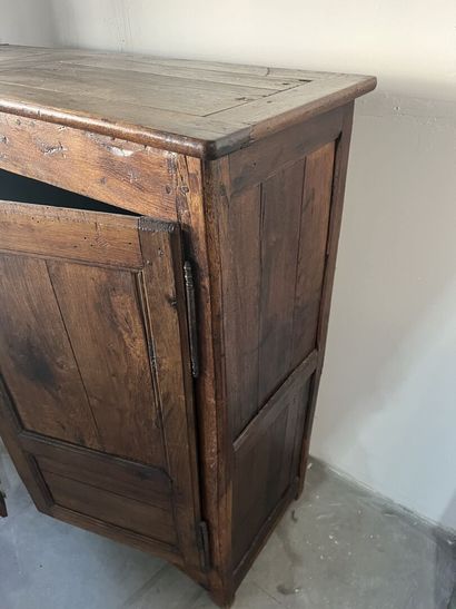 Two doors sideboard in fruitwood. 
Period...