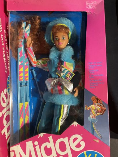 A Mattel Barbie sled with horse from the...
