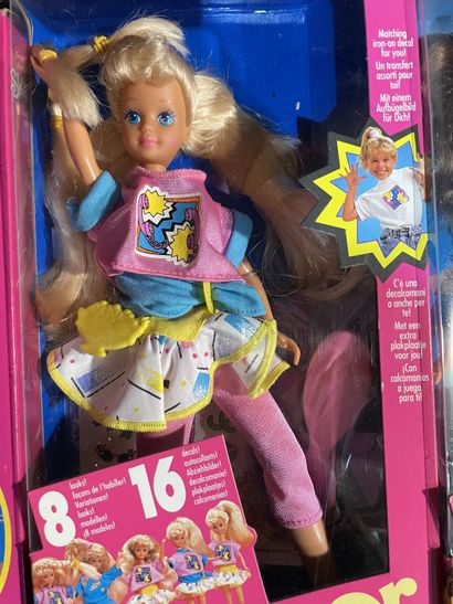 Set of six Mattel Barbie dolls: five Skipper...